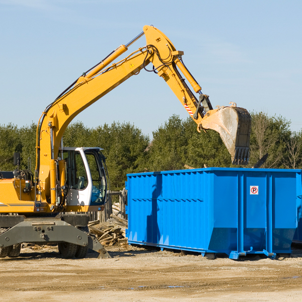 how many times can i have a residential dumpster rental emptied in Rock County